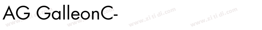 AG GalleonC字体转换